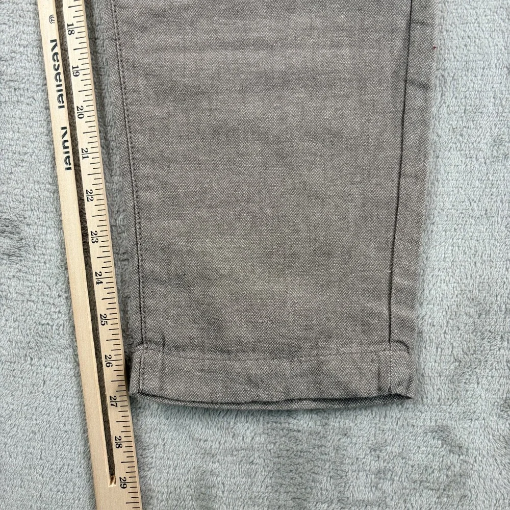 Banana Republic Athletic Fit Linen Blend Pants Men 32x27 in Taupe Tapered NWT